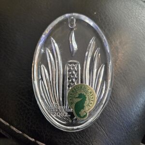 Waterford Crystal 2002 Times Square Hope For Healing Christmas Ornament With Box